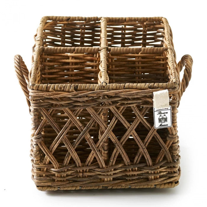 Rivièra Maison Rustic Rattan Couvert Besteckbehälter